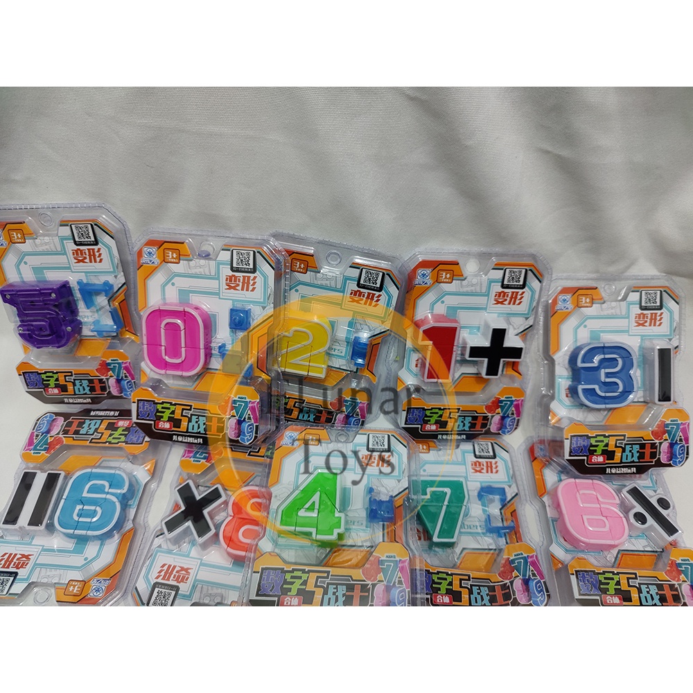 Jual Mainan Robot Angka / Number 0-9 Jumlah Kurang Bagi Kali Edukasi ...