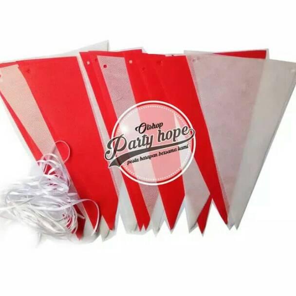 Jual Muraah Bendera Segitiga Kain Merah Putih Bunting Flag Hut Ri Bunting Flag 17 Agustus 1841