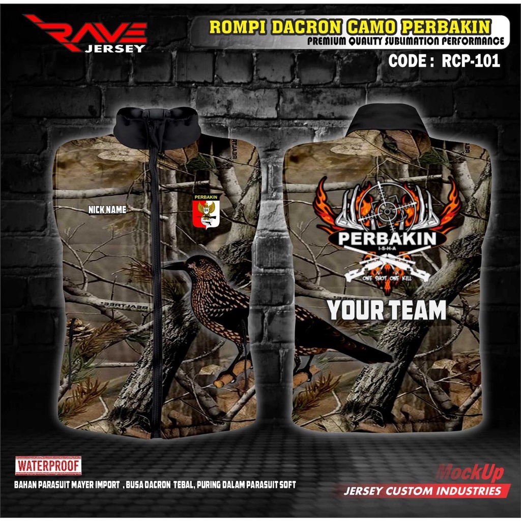 Jual ROMPI PUFFER/DACRON/GELEMBUNG PERBAKIN FULL PRINTING CUSTOM ...