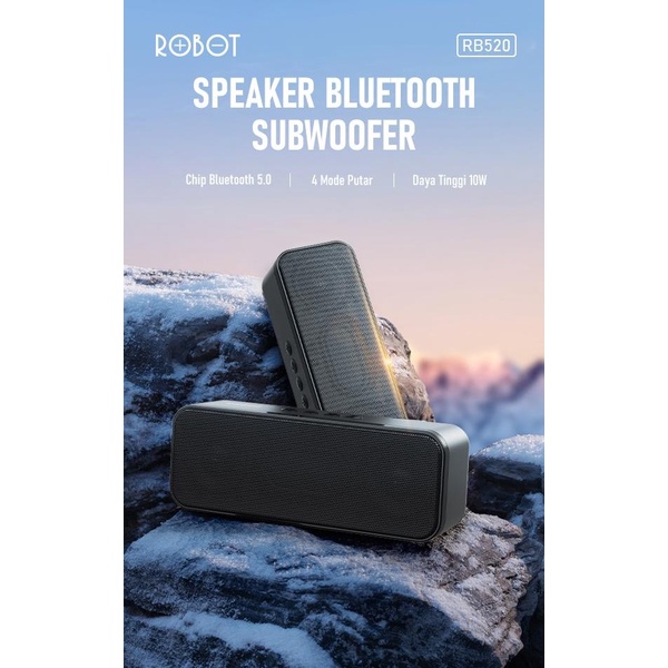 Jual Robot Rb520 Portable Bluetooth Speaker 10W Subwoofer (New Rb220 ...