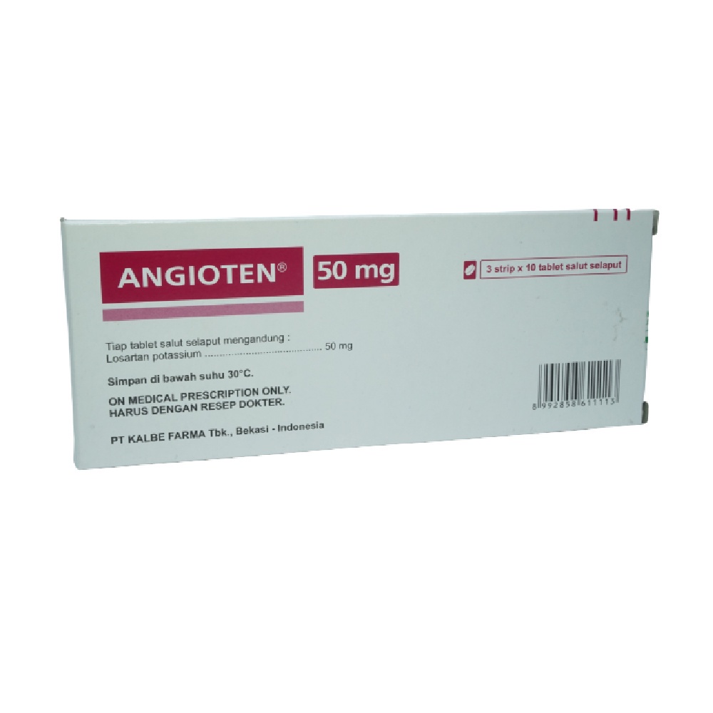 Jual ANGIOTEN 50 MG 1 STRIP ISI 10 TABLET / OBAT HIPERTENSI | Shopee ...