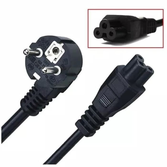 Jual Kabel Power 3 lubang Bulat Kabel Power Laptop Bulat 3 Lubang ...