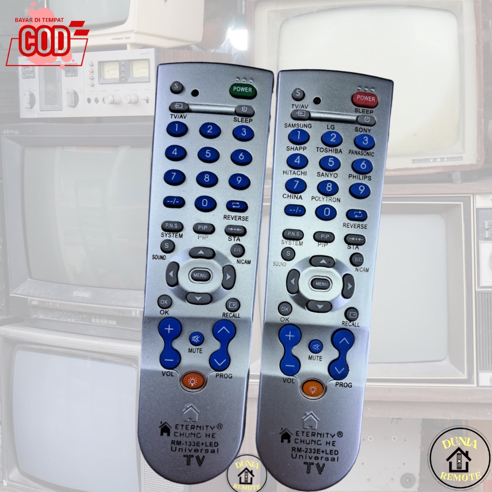 Jual Remote Multi Tv Tabung Lcd Led Chunghe Rm E Led Dan E Led