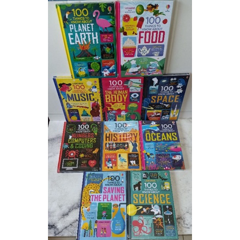 Jual Usborne 100 things to know about planet earth / food / music ...