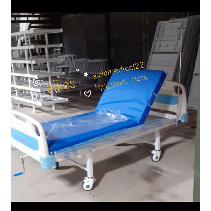 Jual Bed Pasien 1 Crank ABS / Tempat Tidur Pasien 1 Engkol ABS | Shopee ...