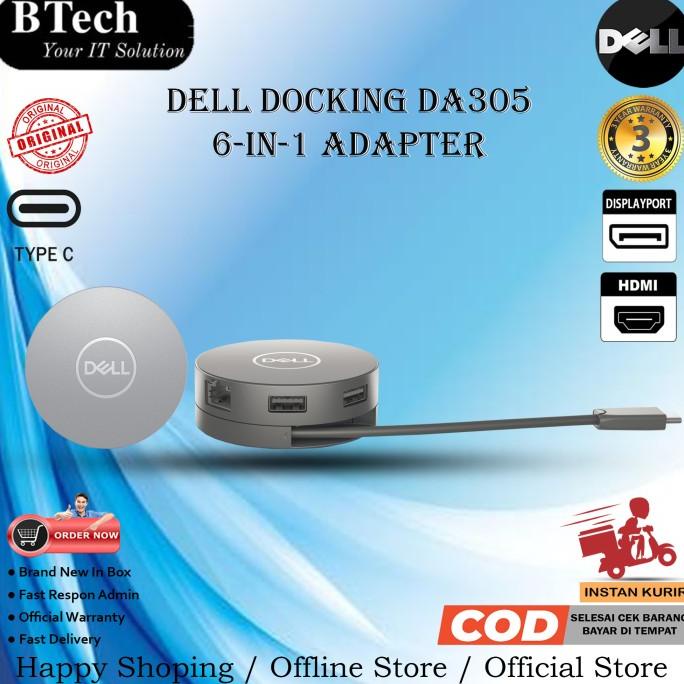 Jual Dell DA305 6-in-1 USB-C Multiport 4K Adapter | Shopee Indonesia