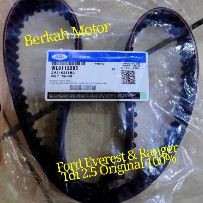 Jual Timing belt Ford Ranger Ford Everest 2.5 Tdi Original Shopee