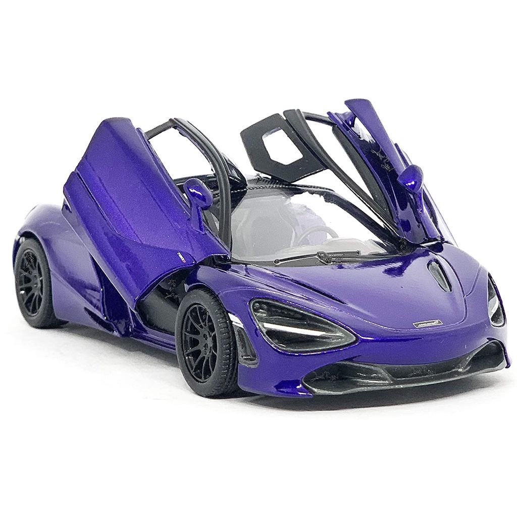 Modellino McLaren Modellino Auto McLaren 720S Viola In Scala 1:36 Kinsmart - Pressofuso, Per Bambini 3 McLaren 720S 1:36
