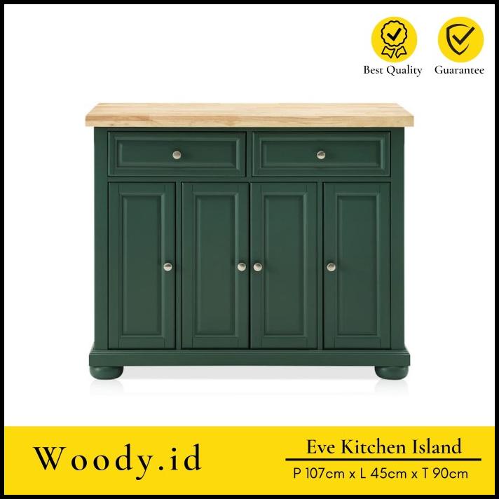 Jual Eve Kitchen Island Table Meja Dapur Top Jati Laminasi Shopee Indonesia 2401