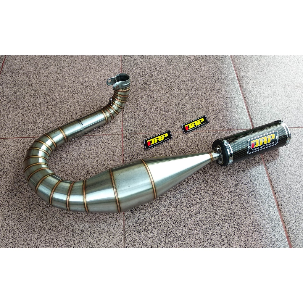 Jual Knalpot Vespa Racing Kiri Big Cabon DRP Racing Muffler | Shopee ...