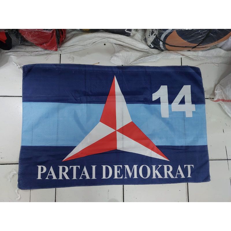 Jual Bendera Partai Demokrat 60x90 Cm Isi 100 Pcs Shopee Indonesia