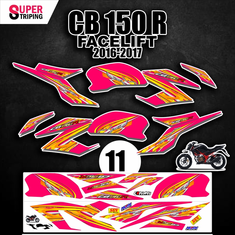 Jual STICKER CB FACELIFT Varian 19 - Tahun 2018 2019 2020 2021 Desain ...