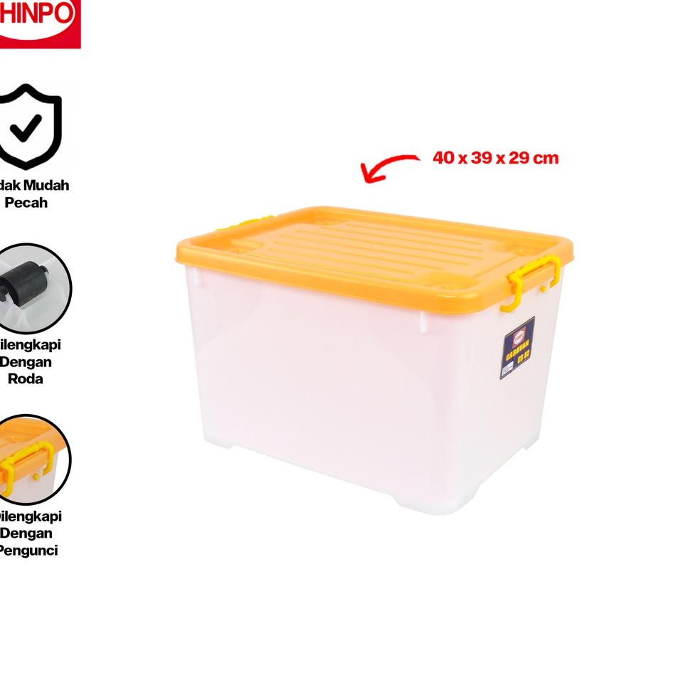 Jual ☁ SHINPO Kontainer Plastik Dengan Roda Caravan Container Box Kotak ...