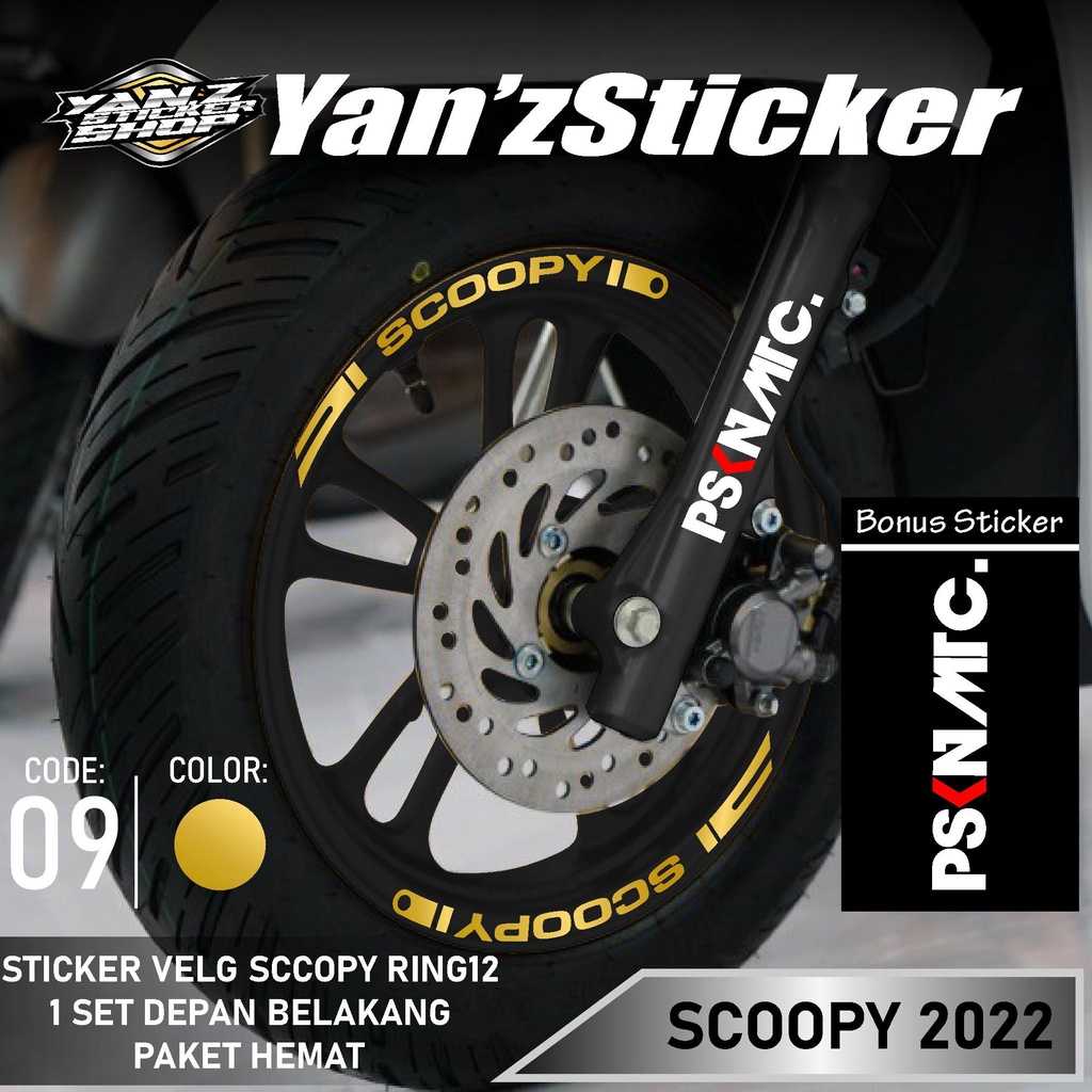 Jual Stiker Cuttingr Velg List Roda Motor HONDA SCOOPY-Aksesoris Motor ...