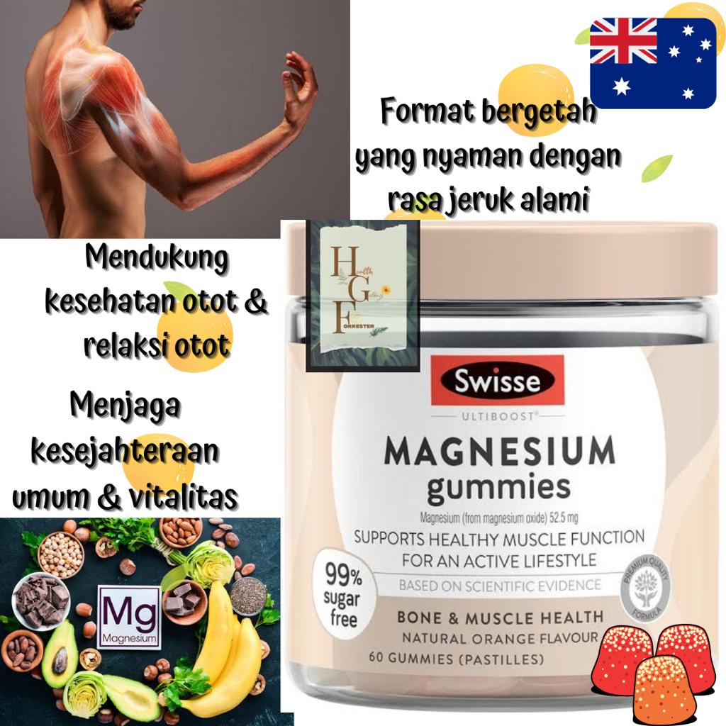 Jual Swisse Magnesium Gummies 60 Pack Shopee Indonesia