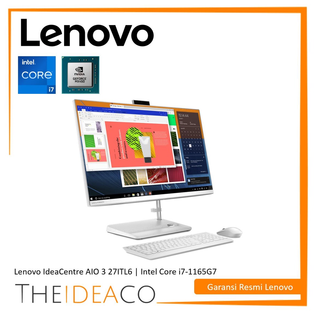 Jual Lenovo Ideacentre Aio Itl I G Mx Gb Gb Ssd W H Shopee Indonesia