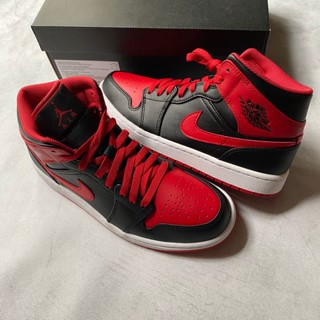 大太郎様ナイキ ジョーダン JORDAN 1 MID ALT BANNED NIKE AIR JORDAN 1 RETRO MID BANNED | pl.KicksManiac.com