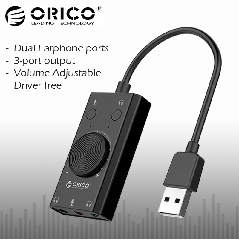 Jual Orico Multifunction External USB Sound Card SC2 Shopee Indonesia