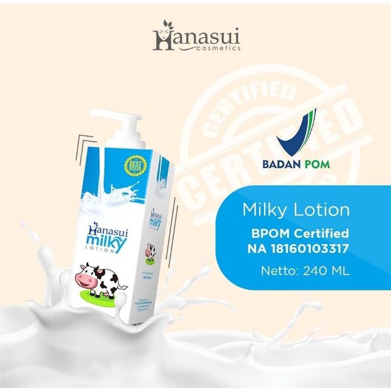 Jual HANASUI HAND BODY LOTION MILKY Shopee Indonesia