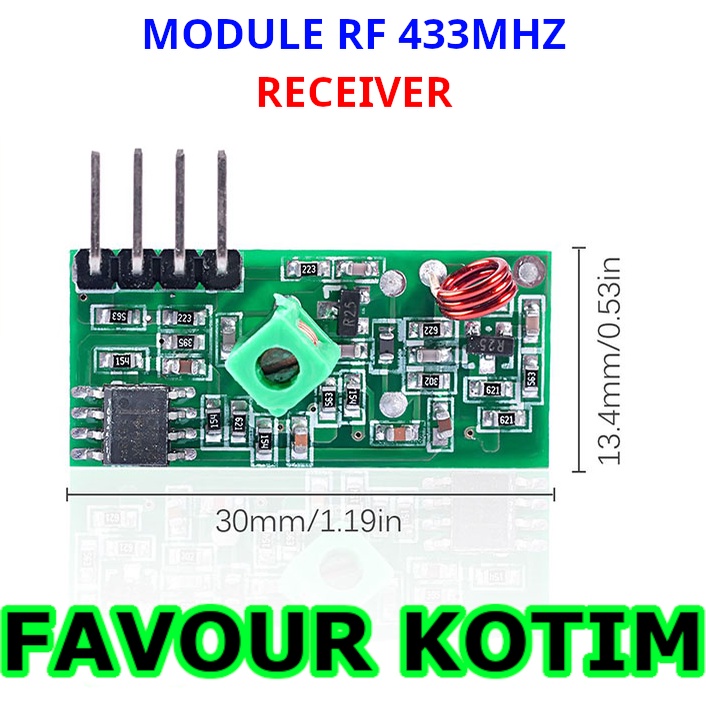 Jual MODULE 433MHZ RECEIVER RF 433 MHZ RF433 MODUL ARDUINO FVKOTIM ...