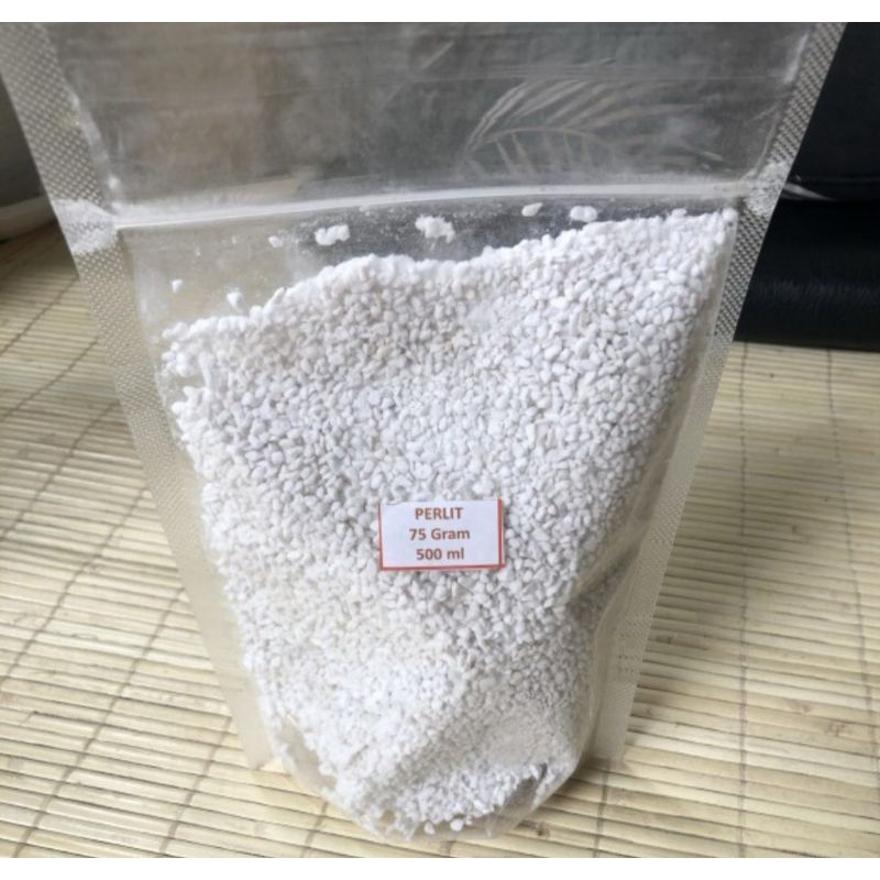 Jual Perlite, ukuran kasar, putih, hidroponik, reptil, gecko 500 ml, 75