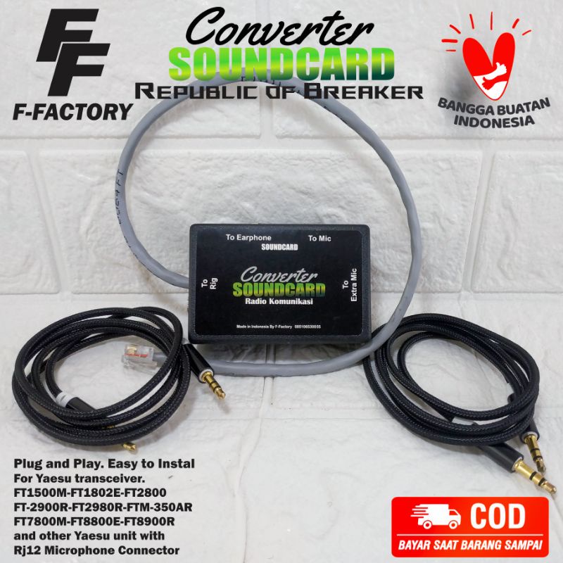 Jual Micom / Converter Soundcard / Mixer Radio Rig Yaesu FT1500M ...