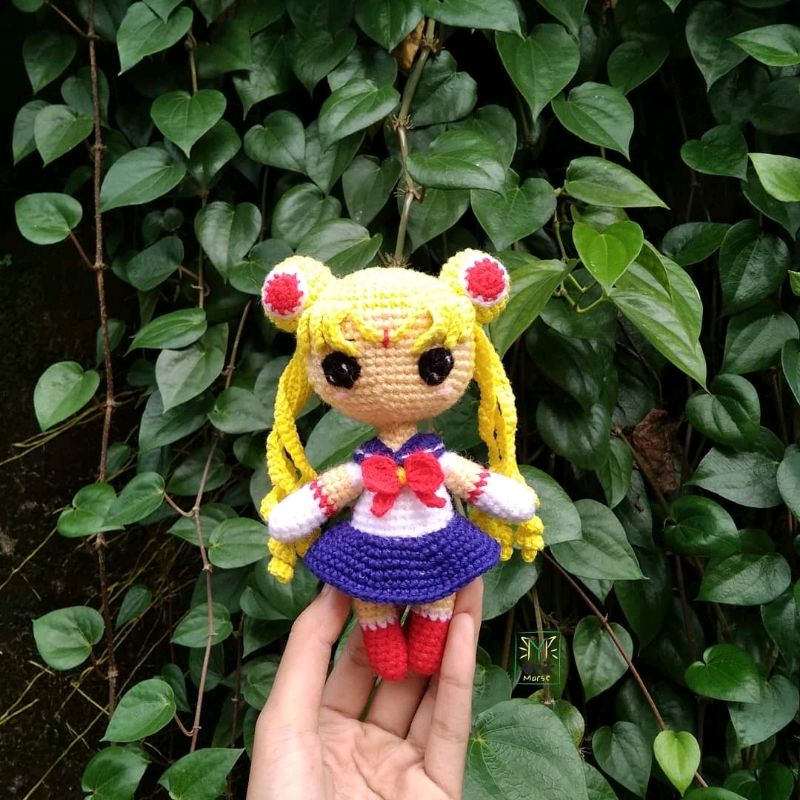 Jual Pola rajut amigurumi Sailor Moon crochet pattern pola rajut