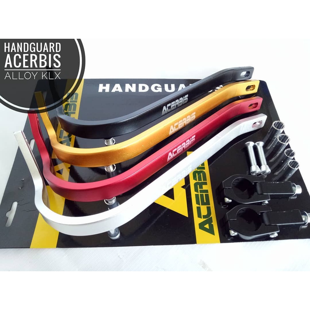 Jual HandGuard Acerbis KLX tulang alloy gold/hitam/merah/silver ...