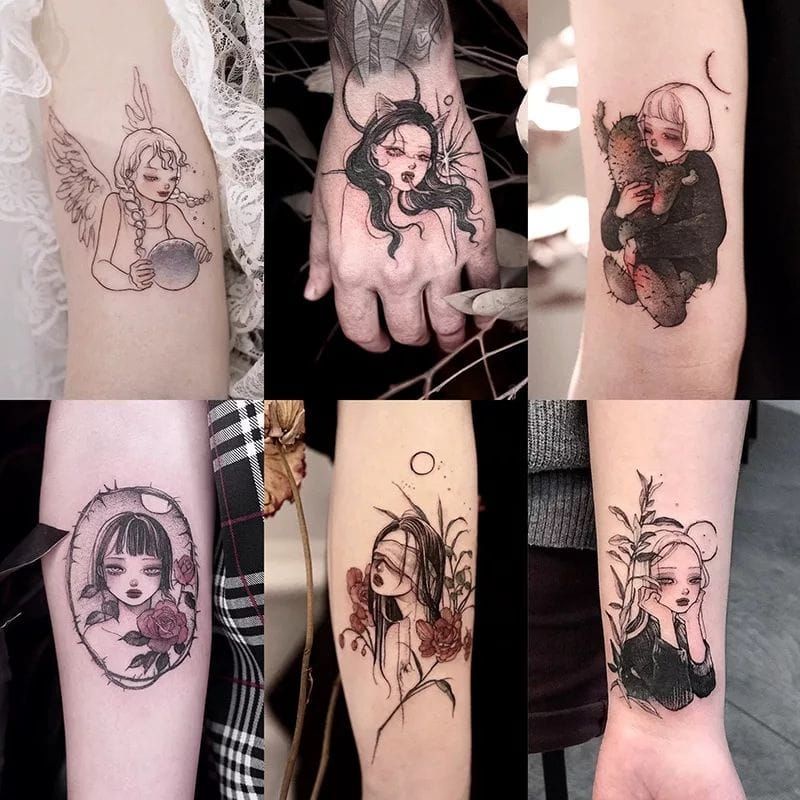 Jual stiker tato random edisi sadgirl random tatto | Shopee Indonesia