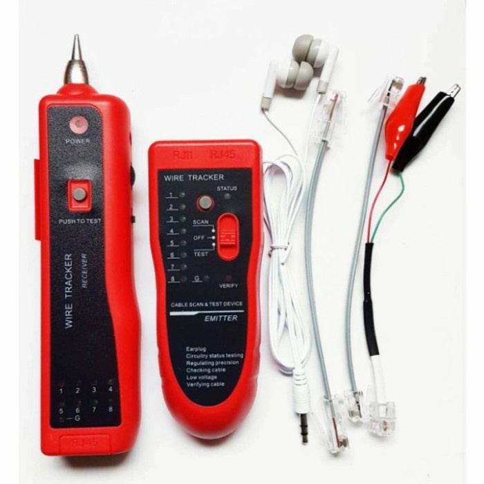 Jual Termantab] LAN Tester Network Wire Tracker Line binder Cable RJ45 ...