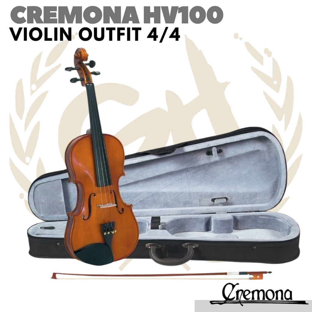 Jual CERVINI BY CREMONA HV100 VIOLIN OUTFIT | 4/4 3/4 1/2 Size Biola HV ...
