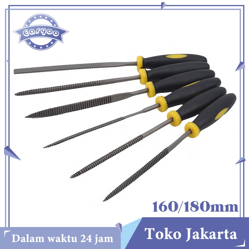 Jual Isi 6 Half Round Fitter File Set Kikir Besi Gepeng Bulat 160mm ...