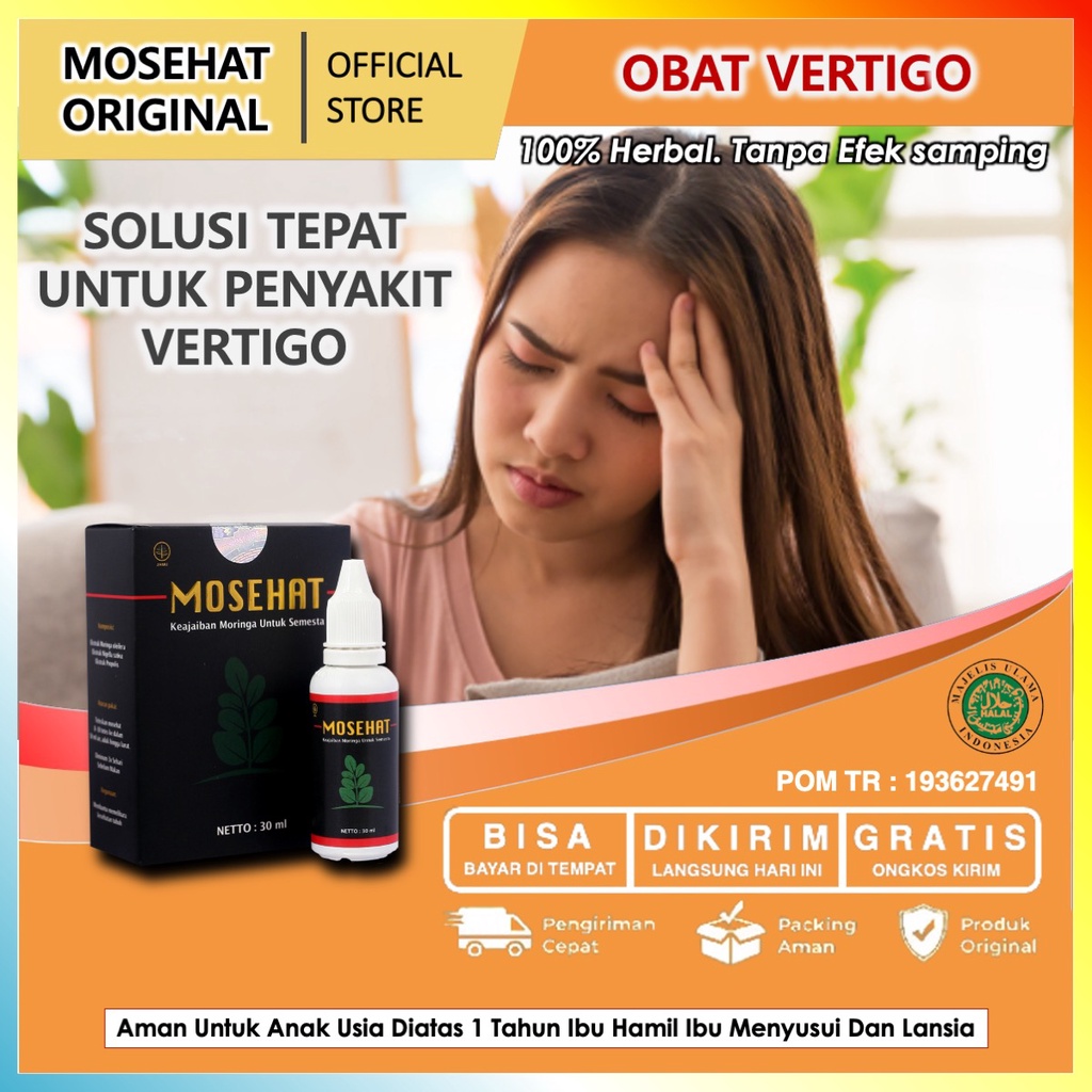 Jual Mosehat Obat Vertigo Paling Ampuh Original Herbal Alami Mengobati