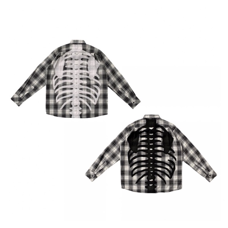 Jual "BROKEN RIBS" BLACK FLANNEL SHIRT Shopee Indonesia