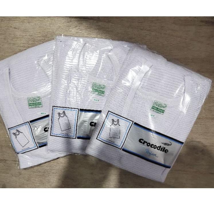 Jual SINGLET CROCODILE JALA PUTIH ORIGINAL, KUTANG JALA CROCODILE 800 V ...