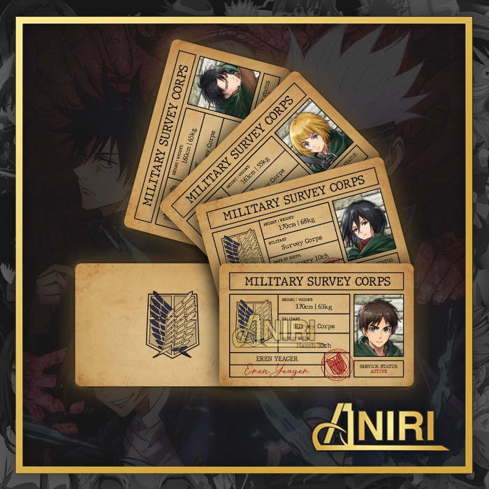 Jual ID Card Attack on Titan | Shopee Indonesia