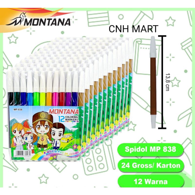 Jual Spidol Warna Montana Spidol Warna Colors Spidol