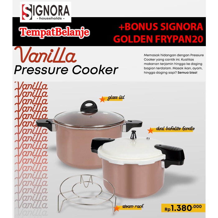 Jual Pressure Cooker Vanilla Signora Presto Kompor Induksi Induction ...