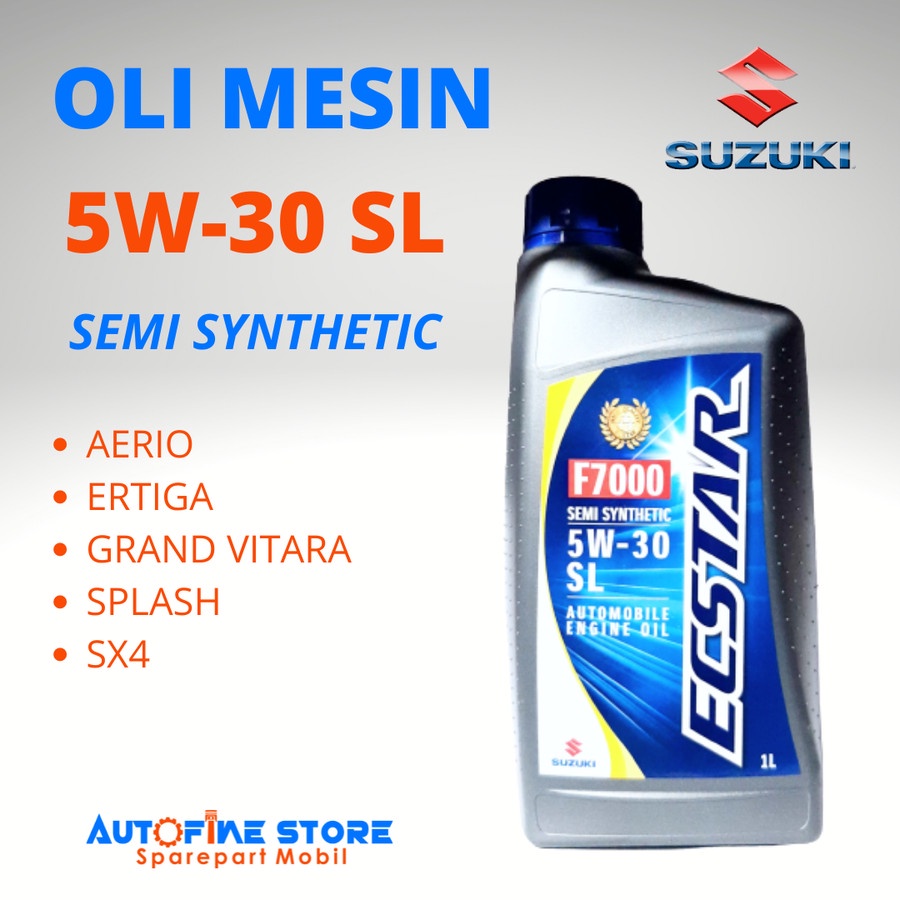 Jual Oli Ecstar SGO 5w 30 SL Semi Synthetic (1 Liter) Original Suzuki ...