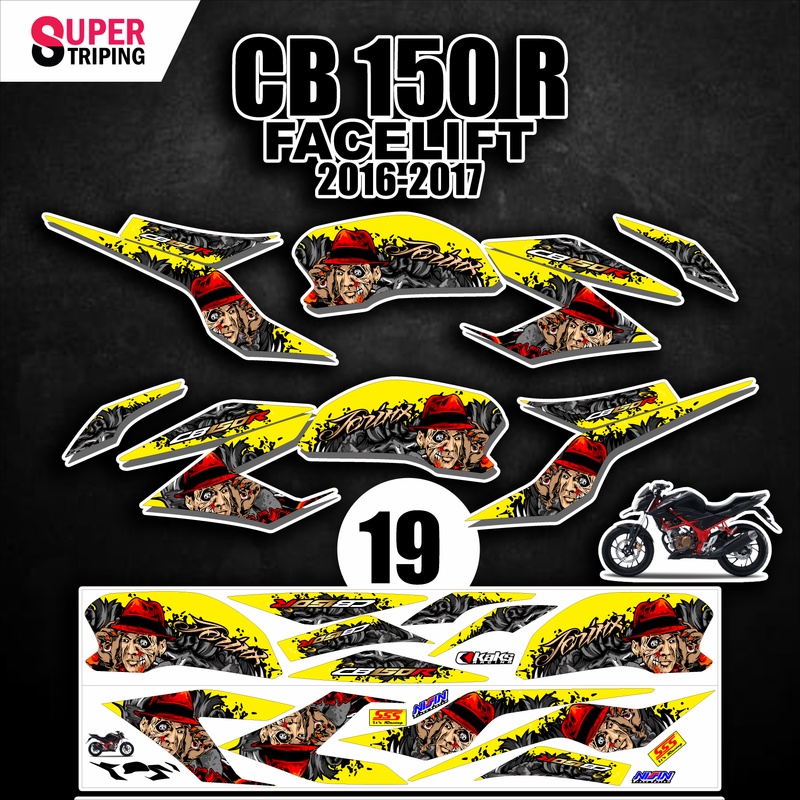 Jual Sticker Cb Facelift Varian Tahun Desain