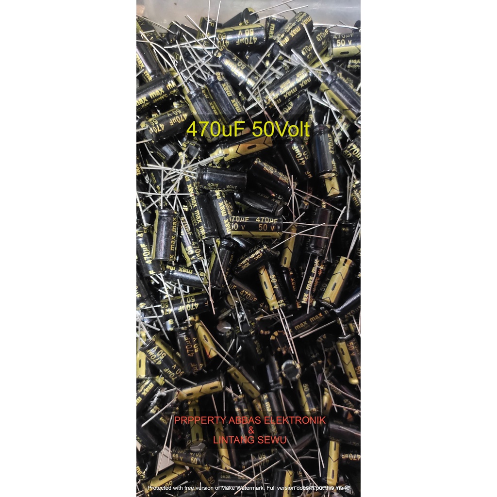 10-Pack 50V 470uF Aluminum Electrolytic Capacitors - 10x16mm, 105°C, For Electronics Repair 14 thumbnail image