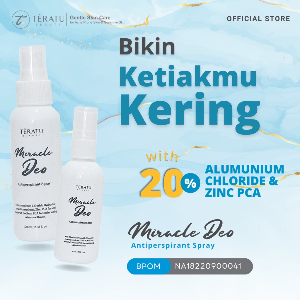 Jual Teratu Beauty Miracle Deo Antiperspirant Spray 20 Aluminum