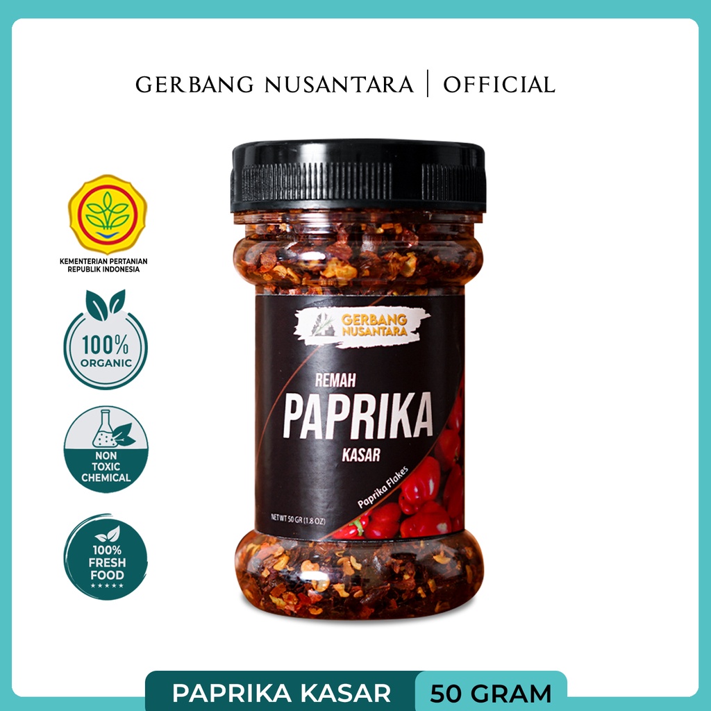 Jual Bumbu Dapur Paprika Merah Flakes Rempah Gerbang Nusantara Red