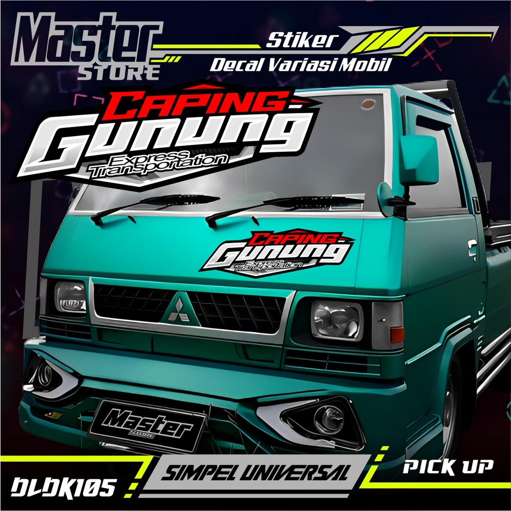 Jual Stiker Decal Variasi Simple Motif CAPING GUNUNG Bisa Untuk Kabin ...