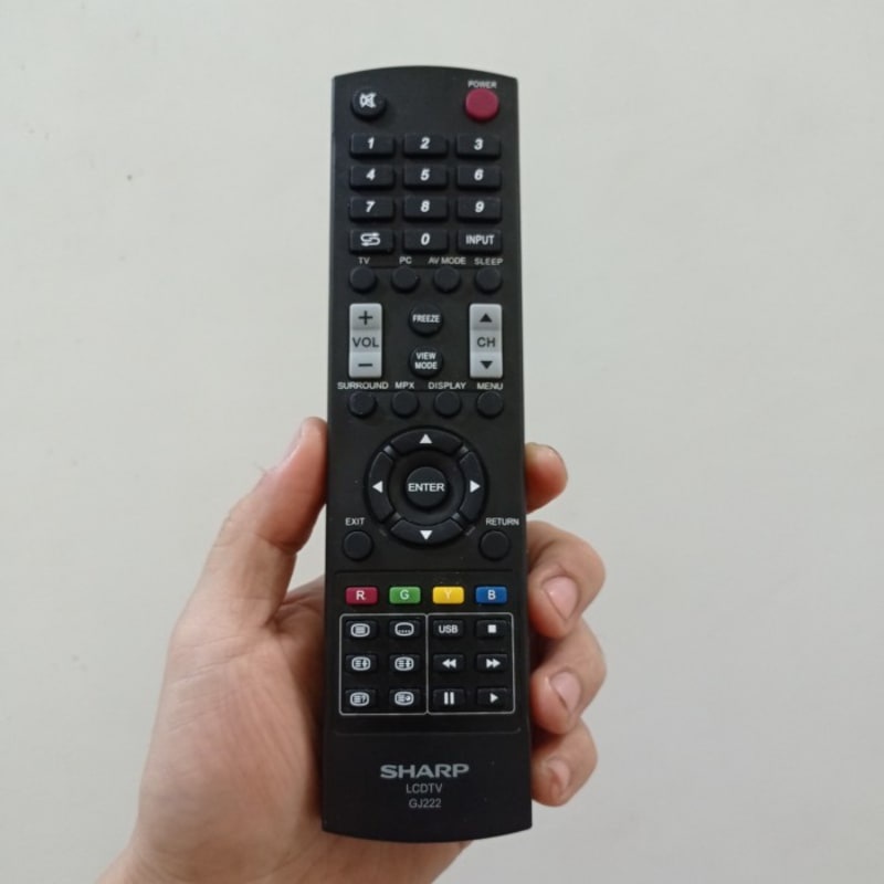 Jual Remote Tv Lcd Original Sharp Gj Tanpa Tutup Bahagian