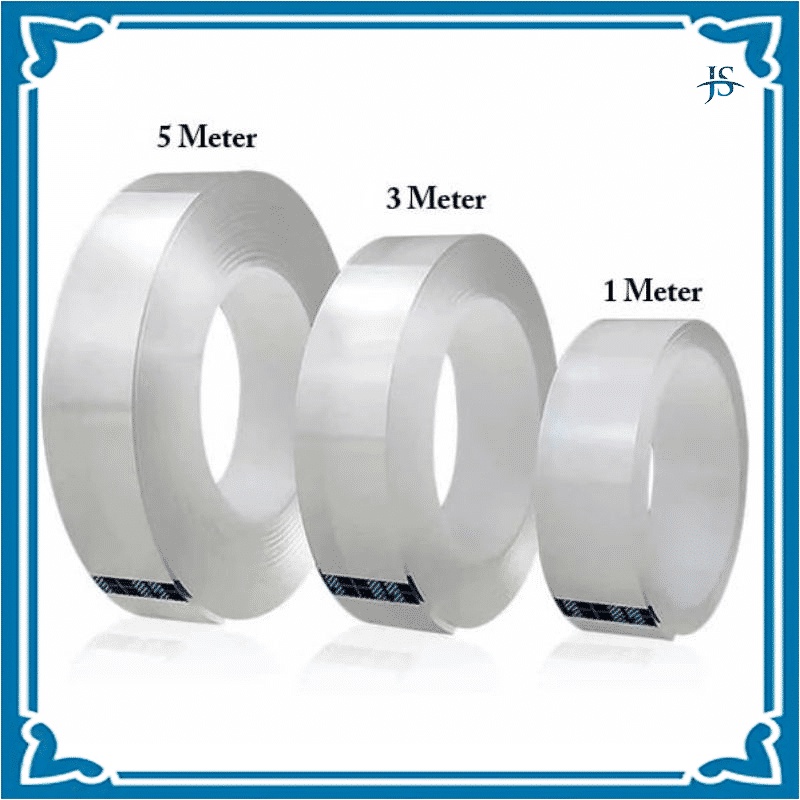 Jual JSDouble tape nano bening transparan Lem Double Side Reusable