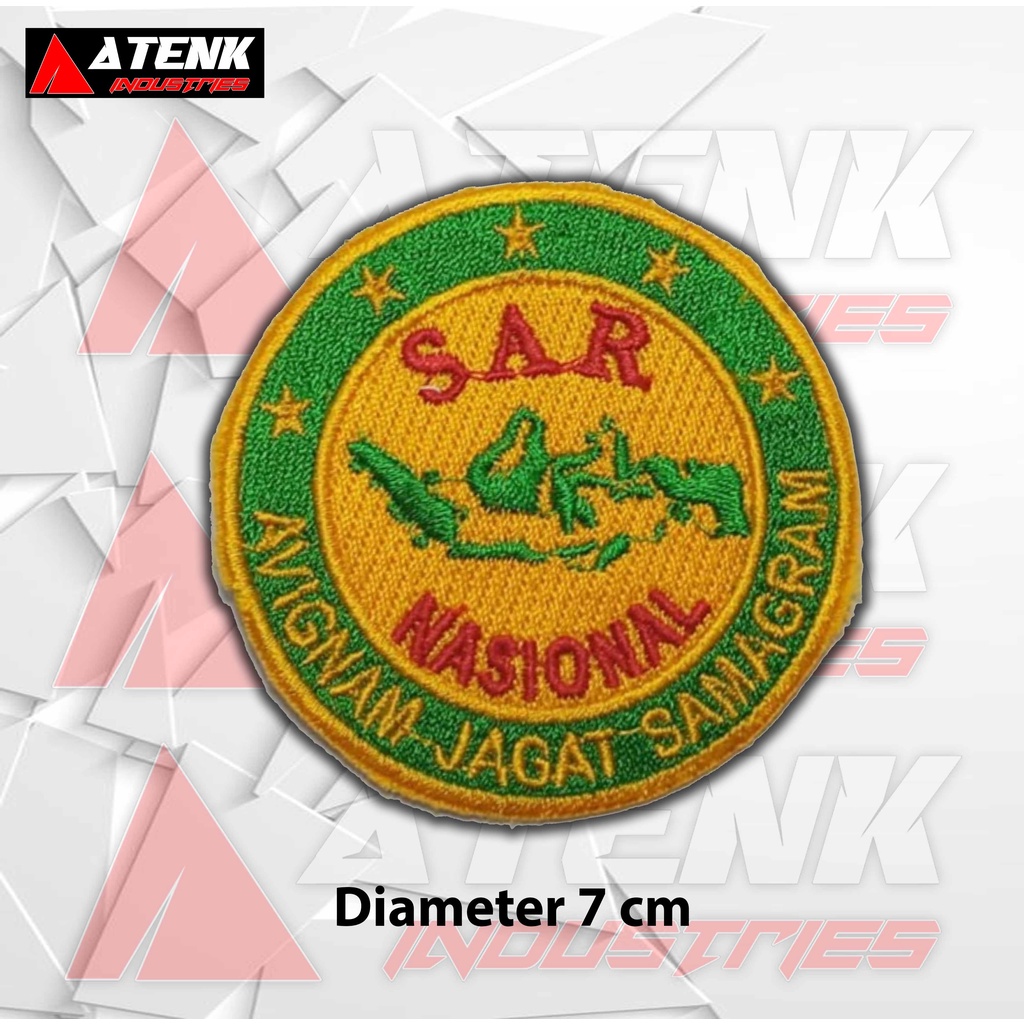 Jual Betge Bet Bordir Basarnas bedge bet SAR / Logo / Atribut / Emblem ...