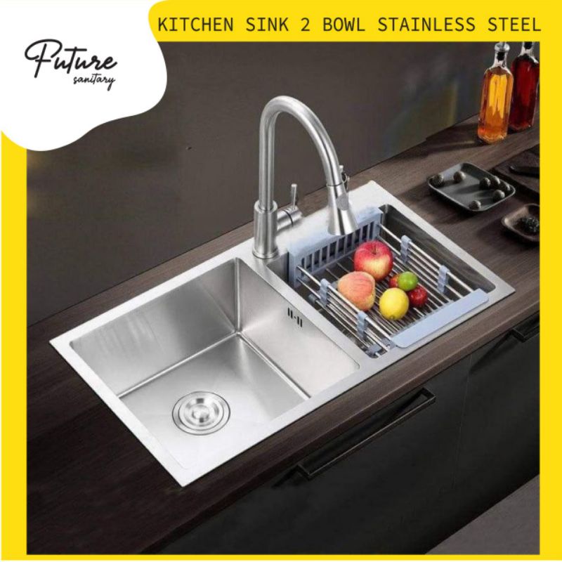 Jual Paket Lengkap Kitchen Sink 8245 Stainless Paket Kran Tarik   Sg 11134201 23010 Yausf2kxjdmv67