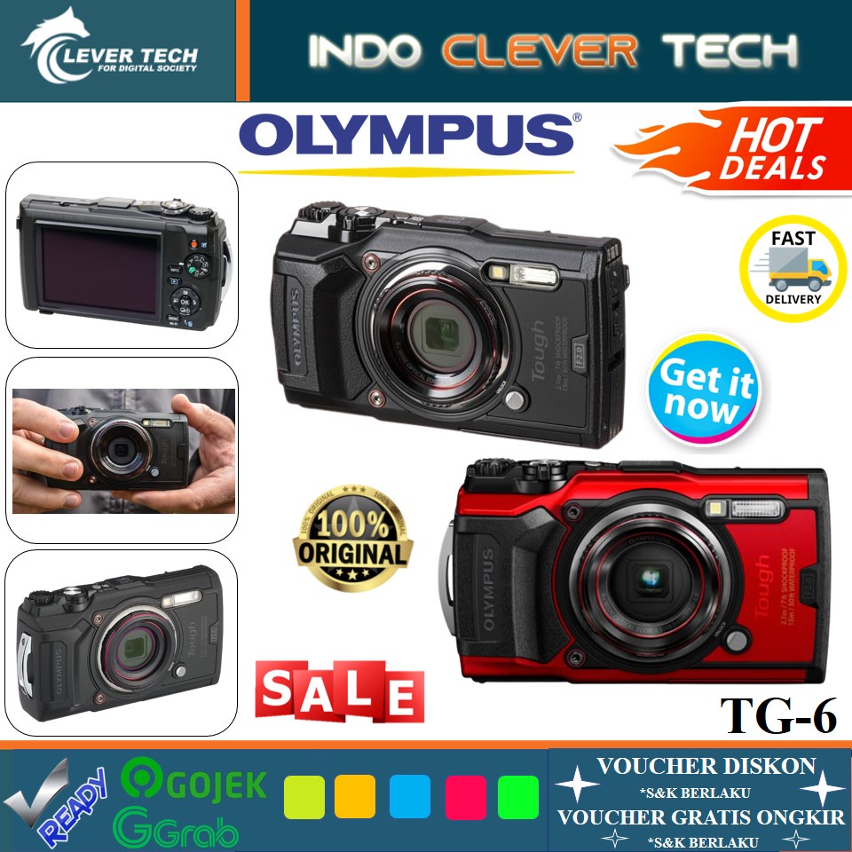 Jual Olympus TG-6 / TG 6 / TG6 Waterproof Digital Compact Camera ...