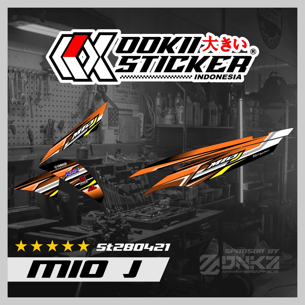 Jual Stiker Mio J Decal Striping Mio J Premium Racing ST280421 OOKII ...